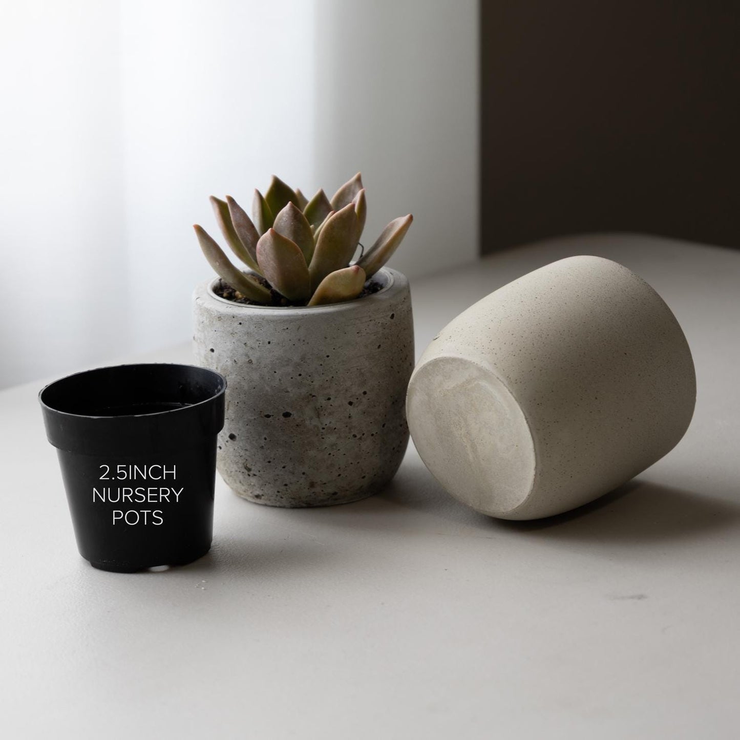 2.5 inch Planter Silicone Mold with Casting Frame