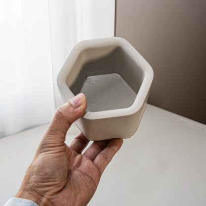 11oz Hexagon Candle Jar Silicone Mold with Casting Frame