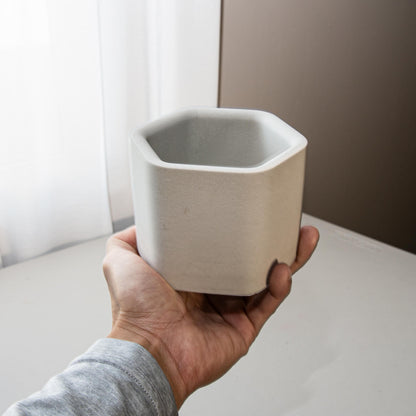 11oz Hexagon Candle Jar Silicone Mold with Casting Frame