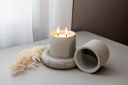 10oz Cylinder Candle Jar Silicone Mold with Casting Frame